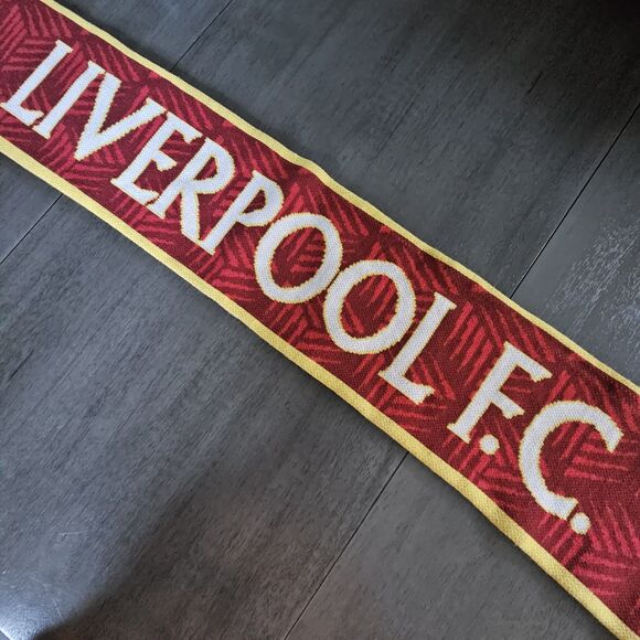 New Balance Liverpool FC Scarf Red Maroon 53" Soccer Fan - Picture 3 of 7